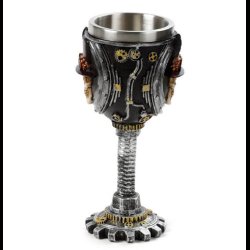 Decorative Steampunk Skull Goblet