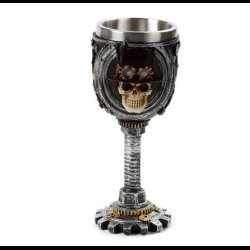 Decorative Steampunk Skull Goblet