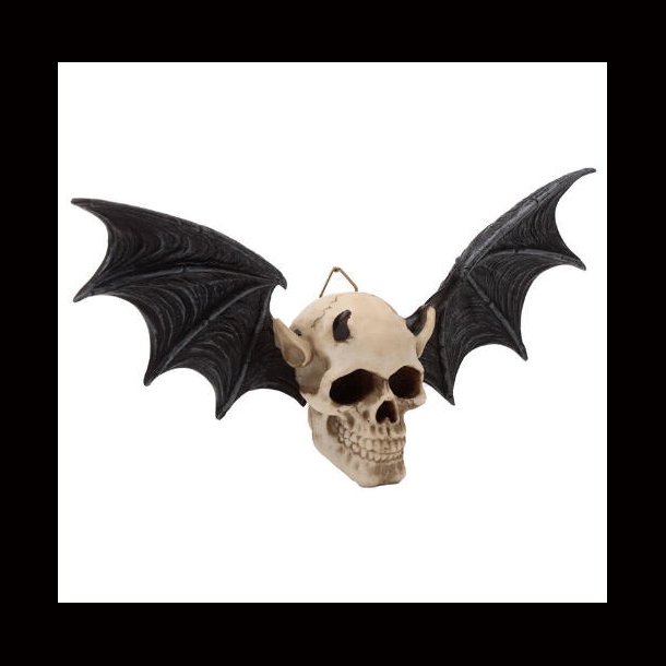 Devil Bat Skull Wall Plaque