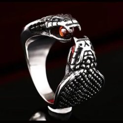  Double Cobra Head Ring