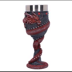 Dragon Coil Goblet Red 20cm