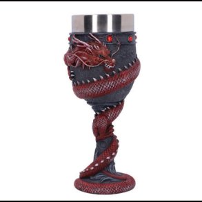 Dragon Coil Goblet Red 20cm