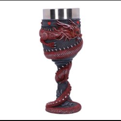 Dragon Coil Goblet Red 20cm