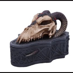 Dragon Skull Box by Monte Moore..