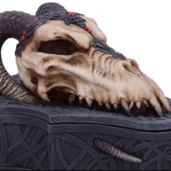 Dragon Skull Box by Monte Moore..