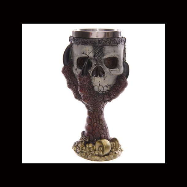 Dragons Claw and Skull Goblet red