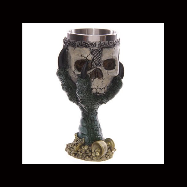 Dragons Claw and Skull Goblet green