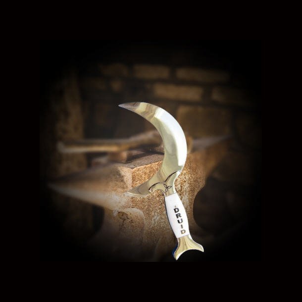 Druids sickle with wooden handle