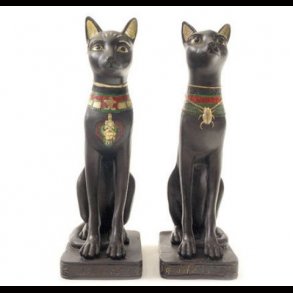 Egyptian Bast, Black Set of 2
