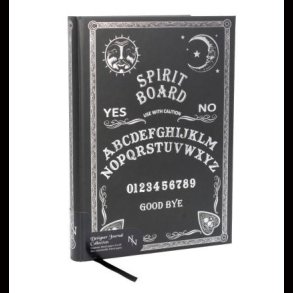 Embossed Journal Black and White Spirit Board 17cm
