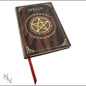 Embossed Spell Book Red 17cm