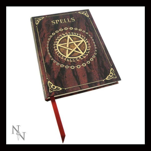 Embossed Spell Book Red 17cm