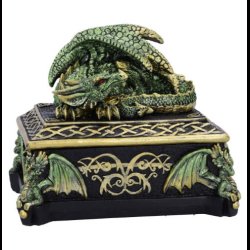 Emerald Hoard Dragon Box 13.5cm