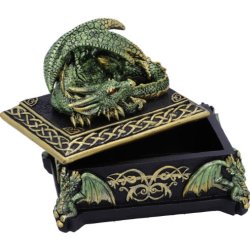 Emerald Hoard Dragon Box 13.5cm