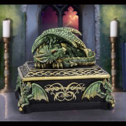 Emerald Hoard Dragon Box 13.5cm