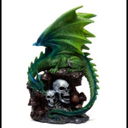 Enchanted Nightmare Emerald Spirit of the Forest Skull Dragon
