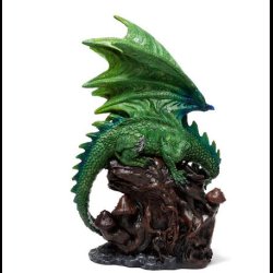 Enchanted Nightmare Emerald Spirit of the Forest Skull Dragon