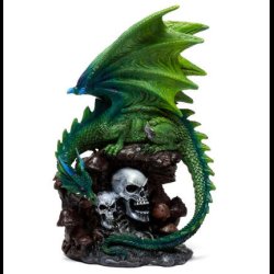 Enchanted Nightmare Emerald Spirit of the Forest Skull Dragon
