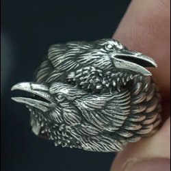 Entwined Ravens Ring 