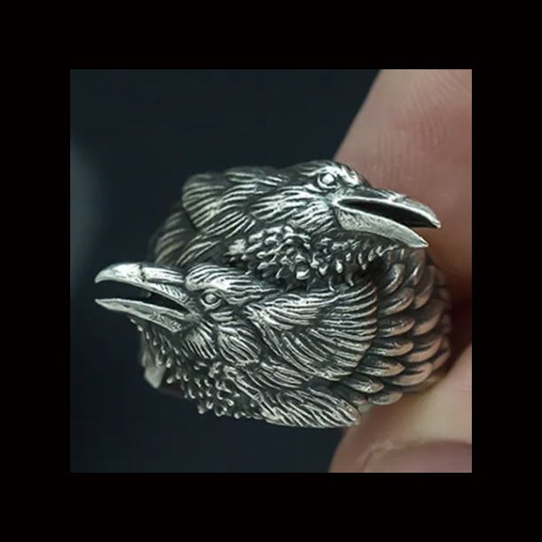 Entwined Ravens Ring 
