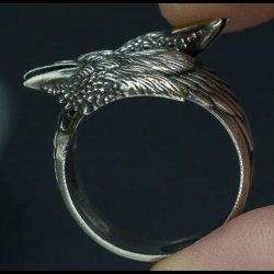 Entwined Ravens Ring 