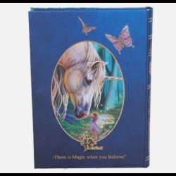 Fairy Whispers by Lisa Parker journal or notebook, A5 hardback, blank, unicorn