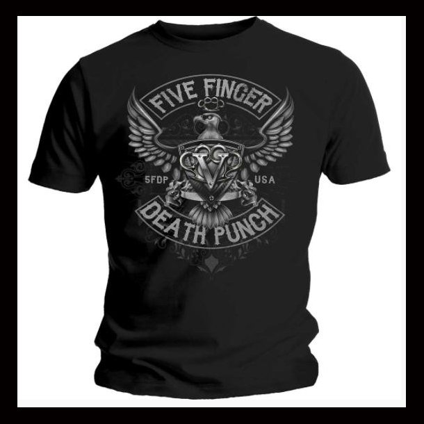 Five Finger Death Punch Unisex T-Shirt: Howe Eagle Crest