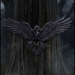 Flight of the Raven Wall Hanging Decoration 35cm