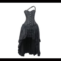 Floral Jacquard Corset with Skirt