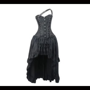 Floral Jacquard Corset with Skirt