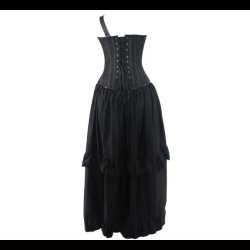 Floral Jacquard Corset with Skirt