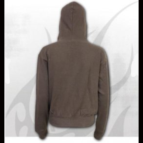 Forest Wolf - Full Zip Hoody Chocolate