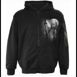 Forest Wolf- Full Zip Hoody