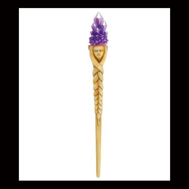 Goddess Wand With Purple Crystal