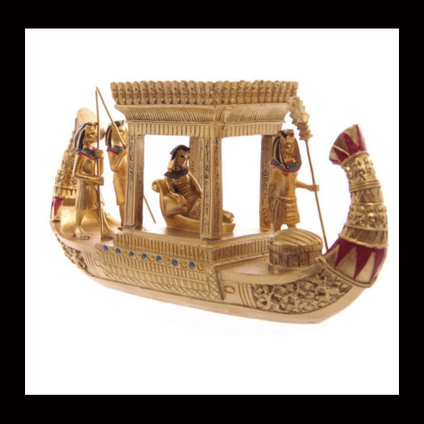 Golden Egyptian Canopy Boat