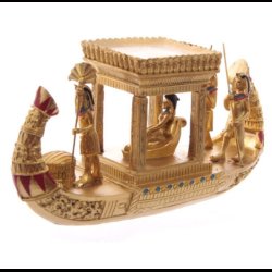 Golden Egyptian Canopy Boat