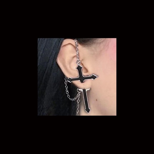 Gothic Cross Earings