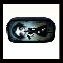 Gothic Girl Design, School pencil case / wash bag / make up bag 