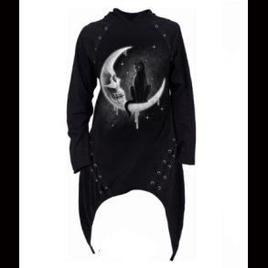 Gothic Moon Black Cat Hoody