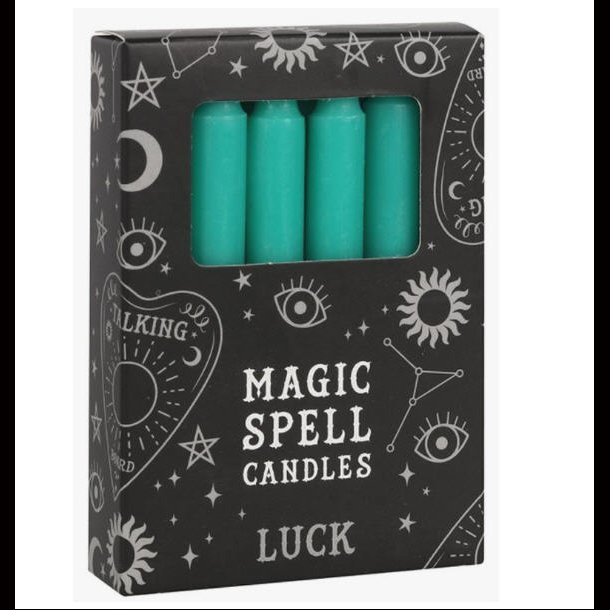 Green Magic Spell Candles - Luck(Pack of 12)