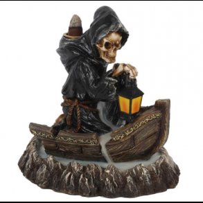 The Reaper Boatman of Death Backflow Incense Burner