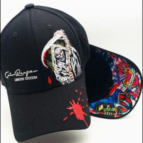 Grim Reaper Skull Embroidery Baseball Cap