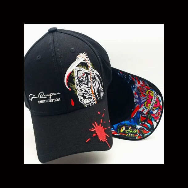 Grim Reaper Skull Embroidery Baseball Cap
