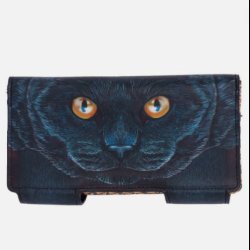 Guardian Cat Embossed Purse 18.5cm