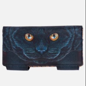Guardian Cat Embossed Purse 18.5cm