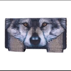 Guardian Wolf Embossed Purse 18.5cm