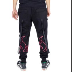 Hellfire Joggers  Black Red