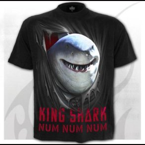 King Shark - Num Num Num - T-Shirt Black