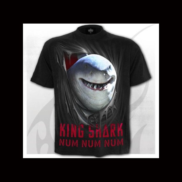 King Shark - Num Num Num - T-Shirt Black