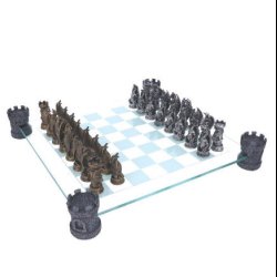 Kingdom Of The Dragon Chess Set 43cm